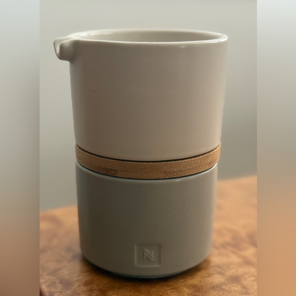 NESPRESSO STACKABLE SERVING SET SUGAR BOWL MILK JUG